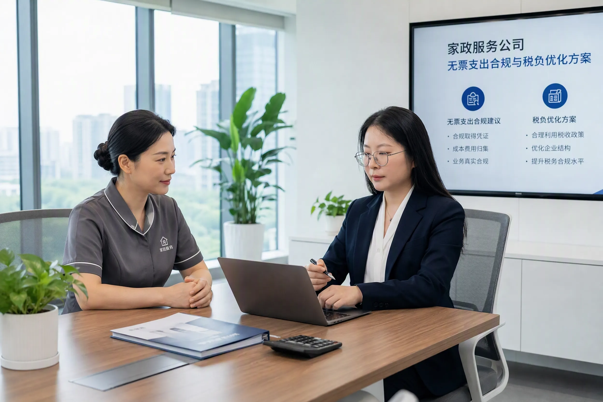 家政服务公司无票支出合规 + 税负优化咨询