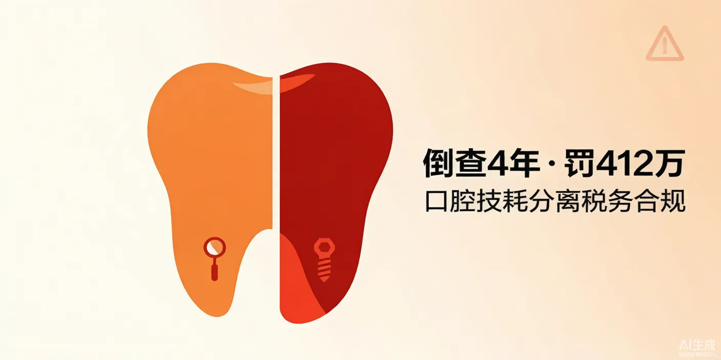 一家口腔机构被倒查4年罚412万——技耗分离到底分什么？